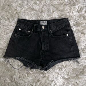 Black AGOLDE Jean Shorts